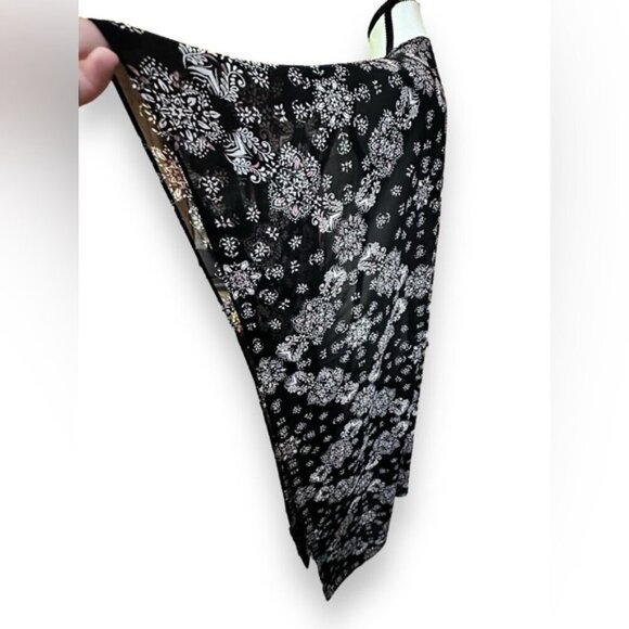 Women’s torrid 1 2 Black Mandala Print Chiffon Kimono Duster 14 16 18 20 1X 2X - Picture 9 of 14